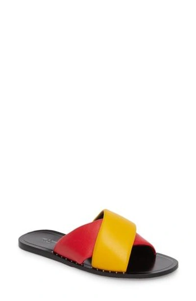 Shop Rag & Bone Keaton Slide Sandal In Red Multi