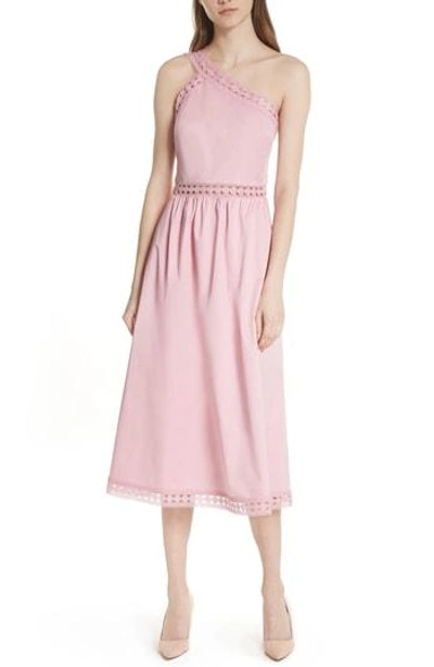 Shop Ted Baker Kallii Midi Dress In Dusky Pink