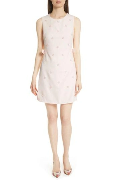 Shop Ted Baker Embellished Tunic Dress In Nude Pink