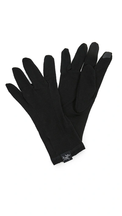 Shop Arc'teryx Gothic Gloves In Black