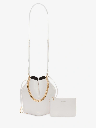 Shop Alexander Mcqueen The Bucket Bag In Off White