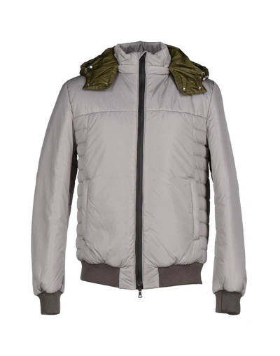 Shop Low Brand Bomber In Light Grey