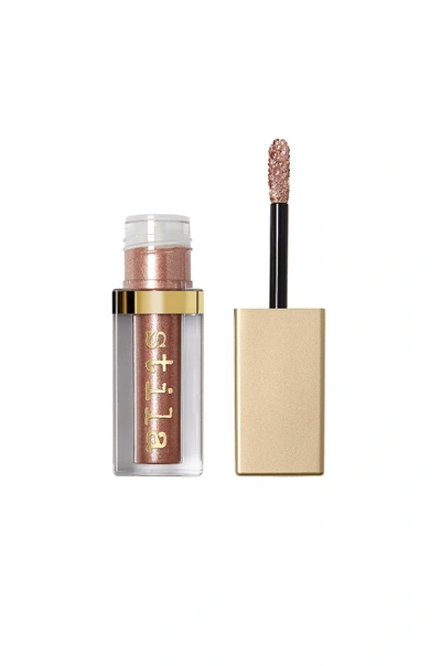 Shop Stila Magnificent Metals Glitter & Glow Liquid Eye Shadow In Rose Gold Retro