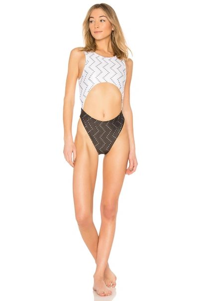 Shop Baja East Cut Out One Piece In White