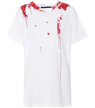 Shop Haider Ackermann Printed Cotton T-shirt In White