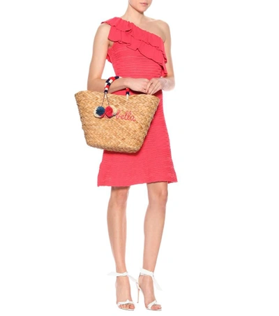 Shop Rebecca Vallance Chiara Knitted Dress In Red