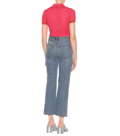 Shop Acne Studios Taughty Flared Jeans In Blue