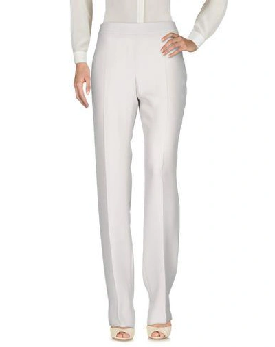 Shop Armani Collezioni Pants In Light Grey