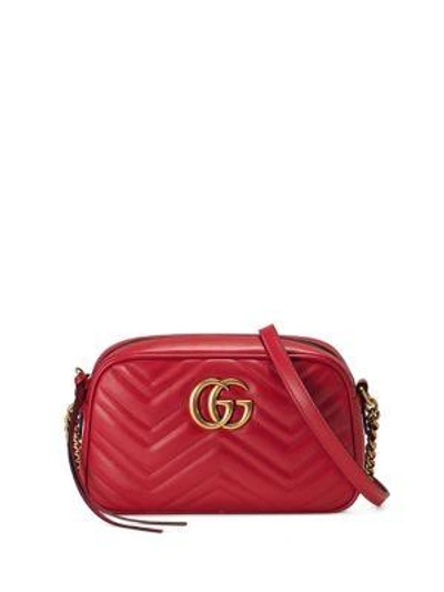 Shop Gucci Gg Marmont Matelasse Leather Shoulder Bag In Pink