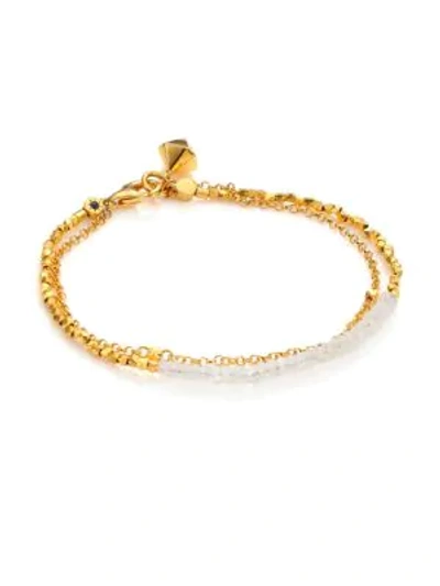 Shop Astley Clarke Biography Moonstone Beaded Friendship Bracelet In Gold Moonstone