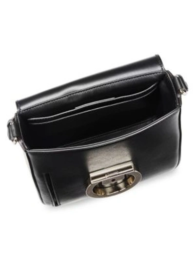 Shop Ferragamo Shoulder Bag With Signature Lock In Black