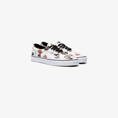 Shop Vans Ua Era A Tribe Called Quest Print Cotton Sneakers In White