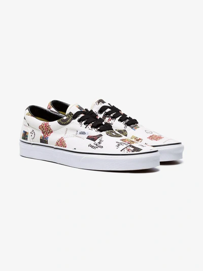 Shop Vans Ua Era A Tribe Called Quest Print Cotton Sneakers In White