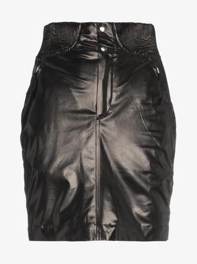 Shop Isabel Marant Silk Mini Skirt In Black