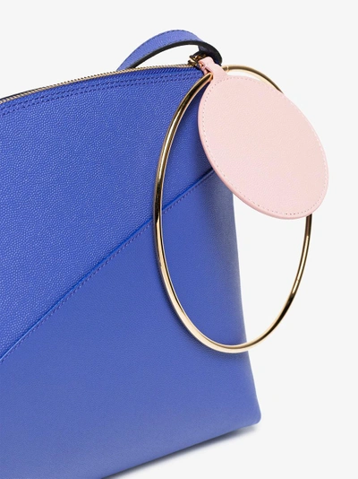 Shop Roksanda Blue And Black Eartha Medium Leather Shoulder Bag