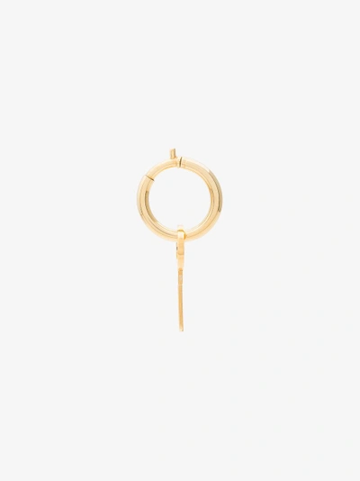 Shop Ambush Gold Metallic Mini Key Silver Single Earring