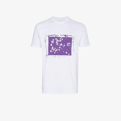 Shop Just A T-shirt Joshua Gordon Flowers T-shirt In White