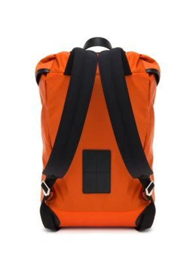 Shop Givenchy Two-toned Backpack In Orange Black