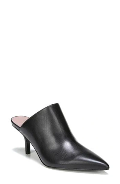 Shop Diane Von Furstenberg Mikaila Pointy Toe Mule In Black Leather
