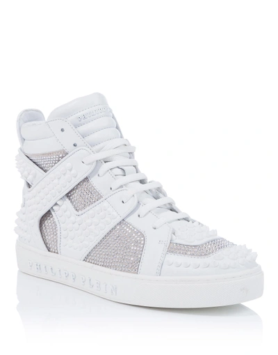 Shop Philipp Plein Hi-top Sneakers "don´t Wake Me Up"