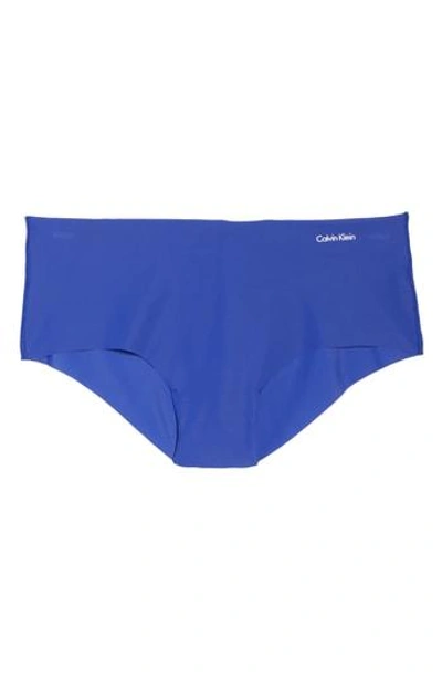 Shop Calvin Klein 'invisibles' Hipster Briefs In Pure Cerulean