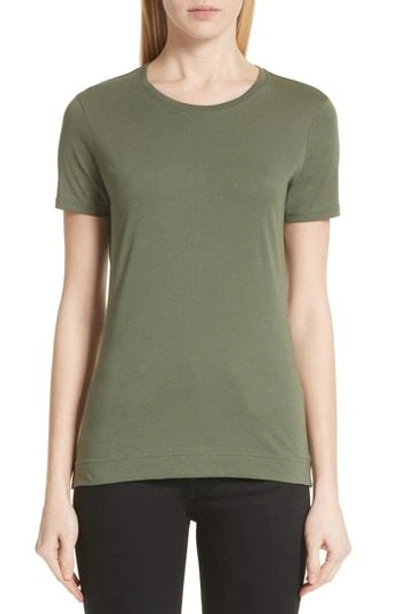 Shop Adam Lippes Cotton Crewneck Tee In Military