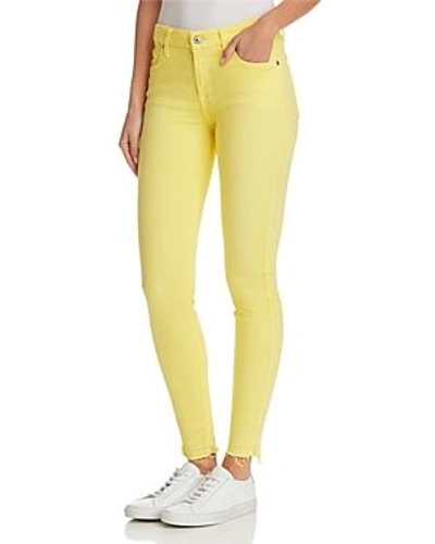 Shop 7 For All Mankind The Ankle Skinny Jeans In Vivid Yellow