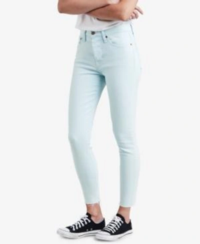 Shop Levi's Skinny Wedgie Jeans In Stonewash Iced Aqua