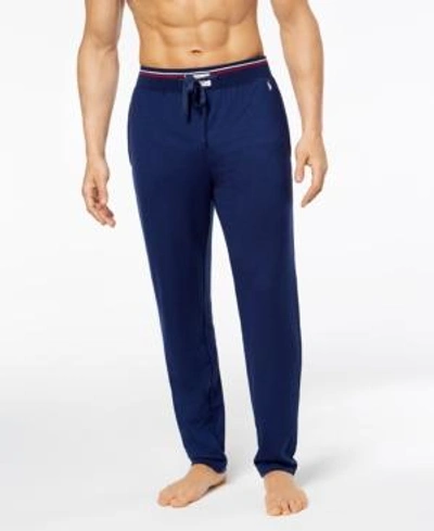 Shop Polo Ralph Lauren Men's Slim Pajama Pants In Deep Atlantic