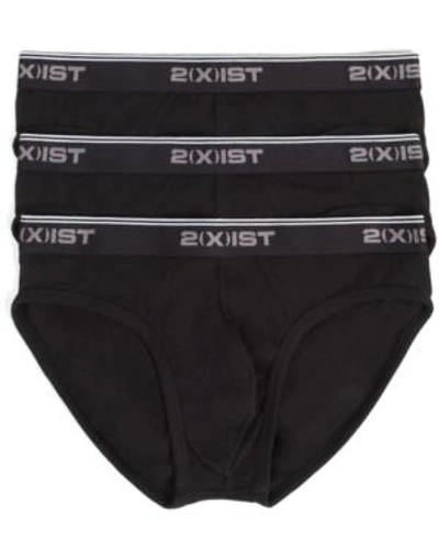 Shop 2(x)ist Cotton Stretch No Show Brief 3 Pack In Black