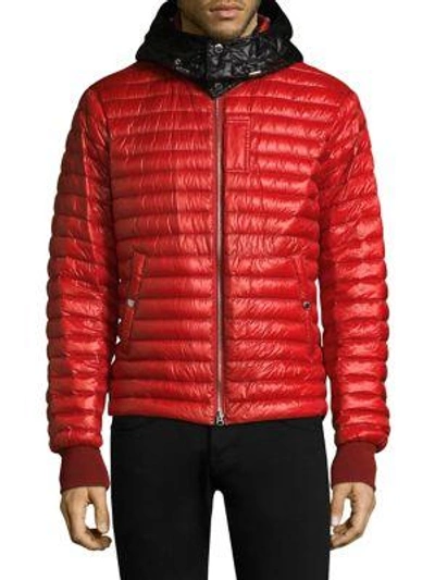 Burberry Arlington Packaway Puffer Jacket In Military Red | ModeSens