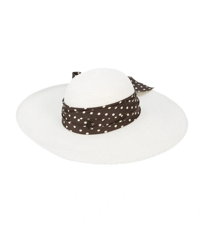 Shop Maison Michel Blanche Hat In White