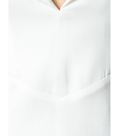 Shop Galvan Plunge Neck Gown In White