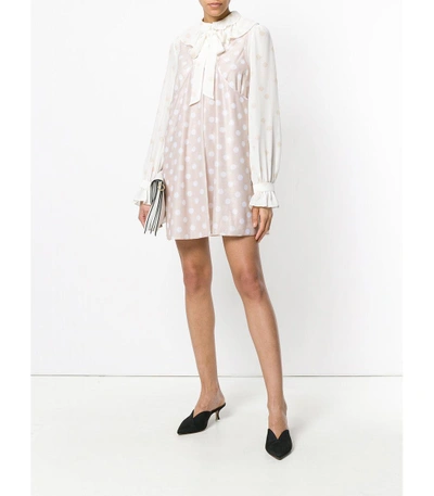 Shop Jw Anderson Polka-dot Dress In Pink