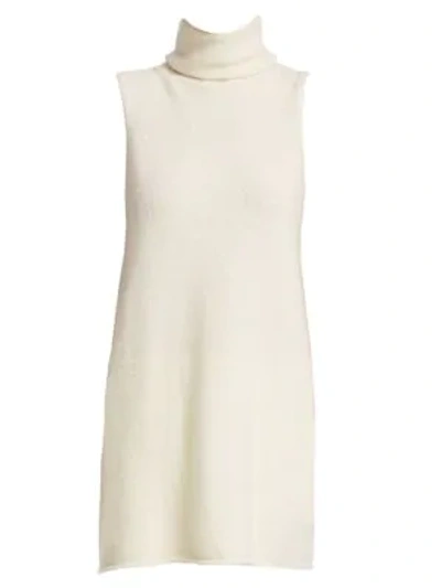 Shop The Row Leond Turtleneck Top In Ivory