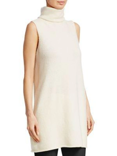 Shop The Row Leond Turtleneck Top In Ivory