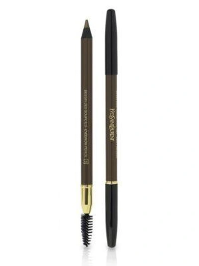 Shop Saint Laurent Eyebrow Pencil In #5 Ebony