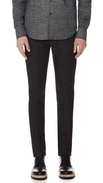 Shop Naked & Famous Super Skinny Guy Jeans In Black/grey