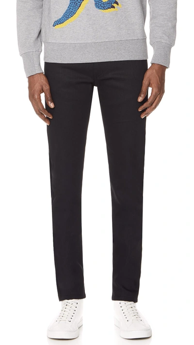 Shop Naked & Famous Super Skinny Guy Jeans In Black Powerstretch