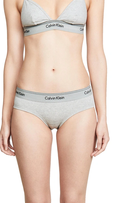 Calvin Klein Underwear Heritage Athletic Panties In Grey Heather