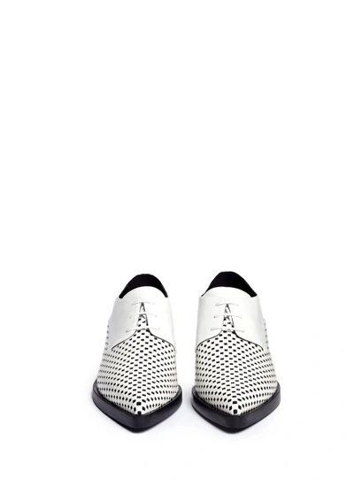 Shop Stella Mccartney Check Perforation Derbies