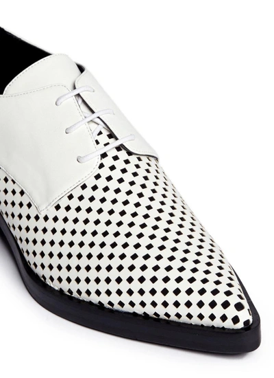 Shop Stella Mccartney Check Perforation Derbies