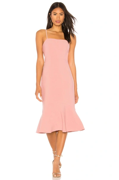 Shop Finders Keepers Continuum Midi Dress In Rose