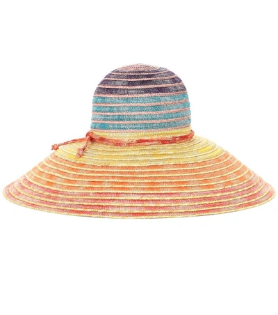 Shop Missoni Straw Hat In Multicoloured