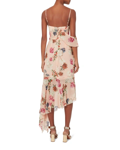 Shop Nicholas Strappy Ruffle-trimmed Floral Dress