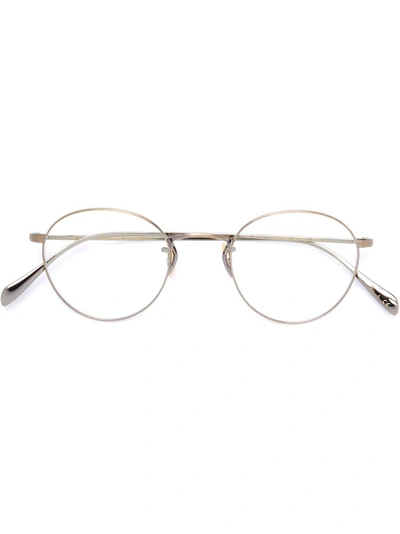 Shop Oliver Peoples 'coleridge' Glasses In Metallic