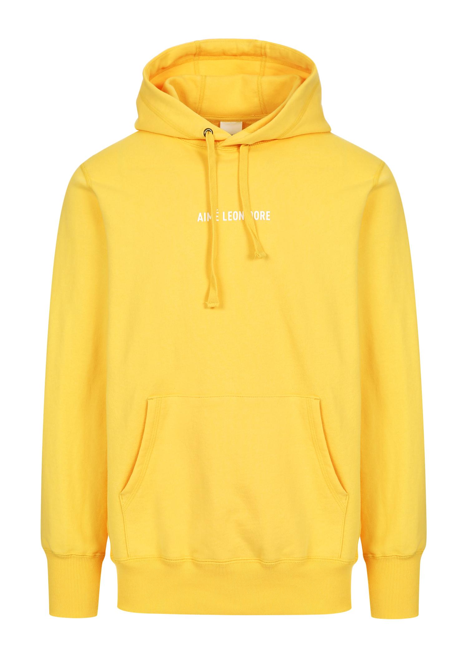 aime leon dore yellow hoodie