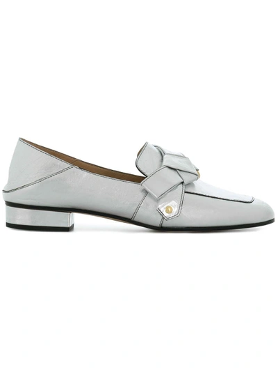 bow detail loafers