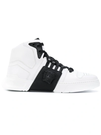 Versace Men's Fashion Show Medusa-embossed High-top Sneakers