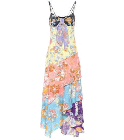 Shop Peter Pilotto Floral-printed Crêpe Dress